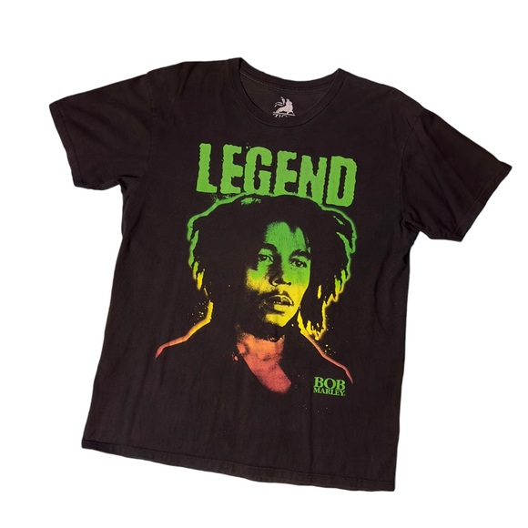 Zion Rootswear Other - Zion Bob Marley Graphic Legend Black Crew Neck Cotton T-shirt Mens Large